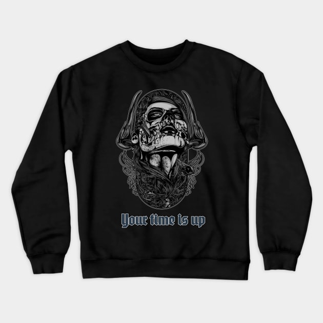 Your Time Is Up Crewneck Sweatshirt by Perkele Shop